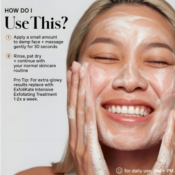 Kate Somerville ExfoliKate Daily Cleanser – Glycolic & Lactic Acid Exfoliating - Picture 2 of 12